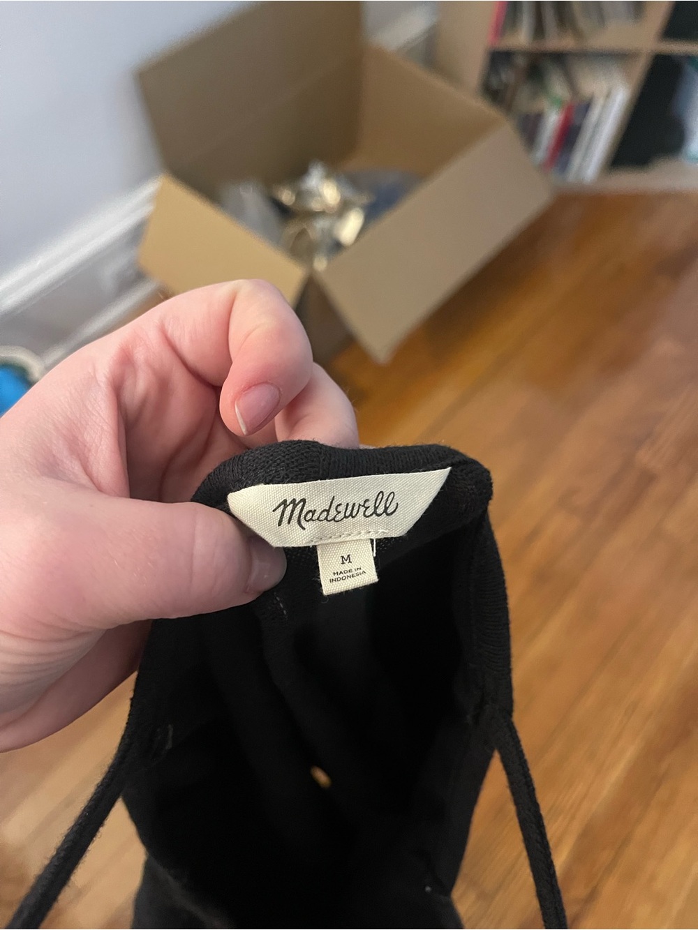 Madewell Black Knit Top